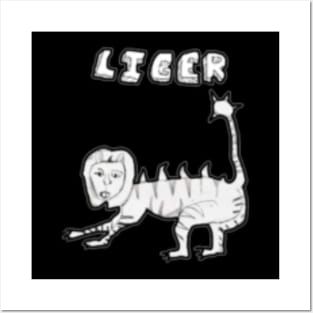 Liger Mini Head - Liger Posters and Art